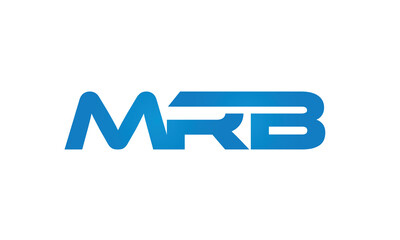 initial MRB creative modern lettermark logo design, linked typography monogram icon vector illustration