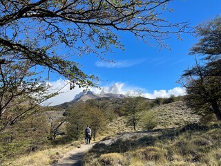Patagonia paisaje cielo monte roca camino lugar