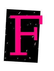 Ransom Note Alphabet F