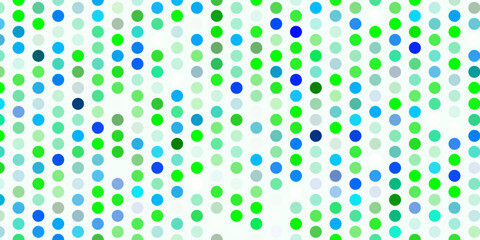 Light multicolor vector backdrop with dots.