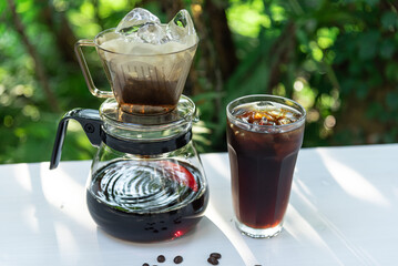 氷出しコーヒー　氷抽出