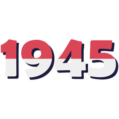 Indonesian Independence Year Illustration