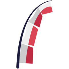 Indonesian Flag Decoration Illustration