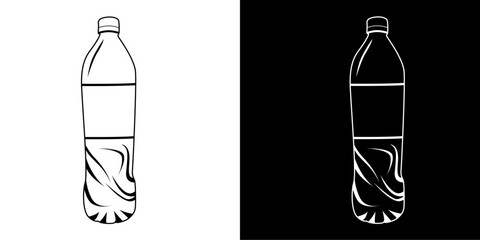 bottle line art picture