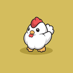 cute hen or chicken for kids