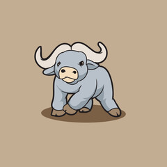 cute animal bull or buffalo