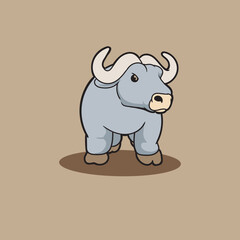 cute animal bull or buffalo