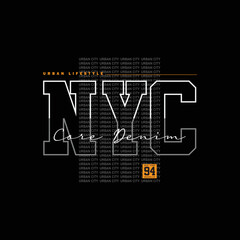 New york illustration typography. perfect for designing t-shirts, shirts, hoodies, poster, print