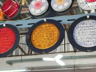 electric car lamp in shop