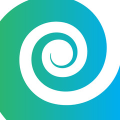 blue spiral swirl vector.