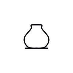vase icon vector design templates