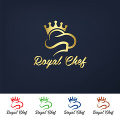 Royal Chef logo | Chef cap with crown logo