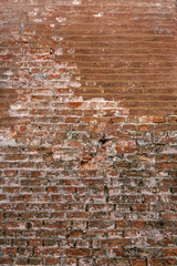 ancient red brick wall, texture background