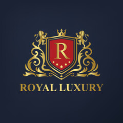 Vintage Royal Luxury Logo | luxury logo | luxury  logo | royal logo with lions