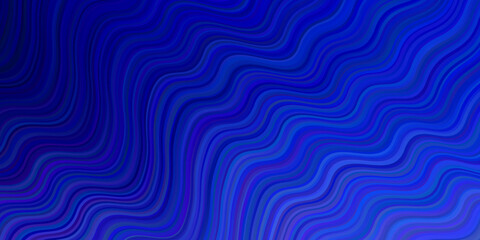 Light Pink, Blue vector pattern with bent lines.