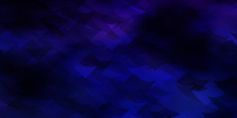 Dark Pink, Blue vector layout with rectangles, triangles.