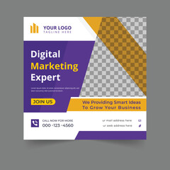 Digital marketing expert and corporate social media post template design