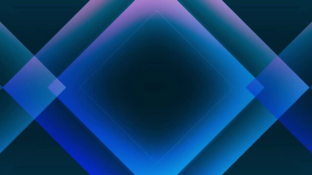 Animation colorful geometric sqare shape for intro template background