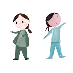 businessman and businesswoman