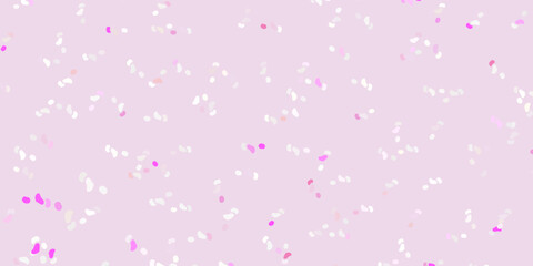 Light pink vector texture with memphis shapes.