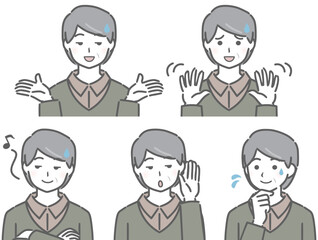 とぼける私服の若い男性