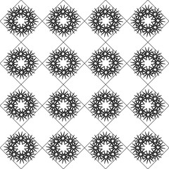 Vector line flowers square for footage background wallpaper and seamless artwork illustration texture of art graphic design isolated flat trendy design for fabric cotton beautiful pattern colorful