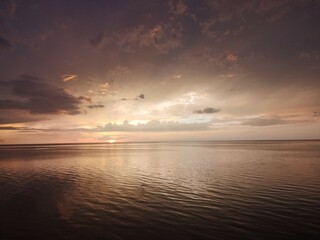 Obraz premium sunset over the sea
