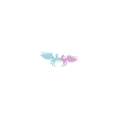 flying horse icon vector illustration