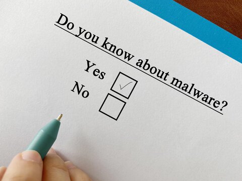 Questionnaire about cyber attack