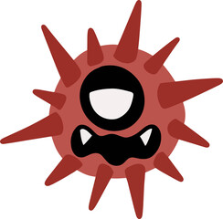 Colorful bacteria virus germs make sick cartoon illustration Germs, Bacteria, Virus, Monsters, Microbe, Diseases, Hygiene, Pandemic