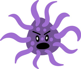 Colorful bacteria virus germs make sick cartoon illustration Germs, Bacteria, Virus, Monsters, Microbe, Diseases, Hygiene, Pandemic