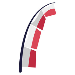 Indonesian Flag Decoration Sticker