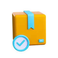 3d delivery service icon transparent background