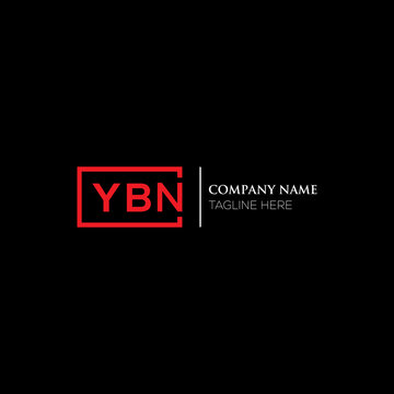 YBN logo monogram isolated on circle element design template, YBN letter logo design on black background. YBN creative initials letter logo concept. YBN letter design.
