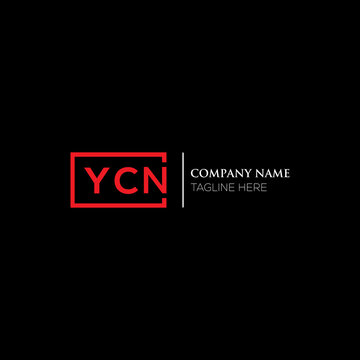 YCN logo monogram isolated on circle element design template, YCN letter logo design on black background. YCN creative initials letter logo concept. YCN letter design.
