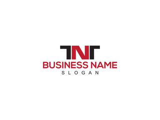 Minimalist TNT Logo Icon, Colorful TN Logo Letter Vector Image Design
