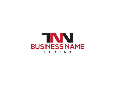 Minimalist TNN Logo Icon, Colorful TN Logo Letter Vector Image Design