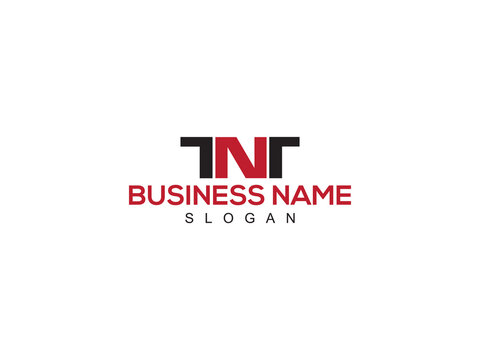 Minimalist TNT Logo Icon, Colorful TN Logo Letter Vector Image Design