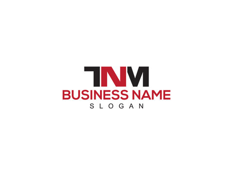 Minimalist TNM Logo Icon, Colorful TN Logo Letter Vector Image Design