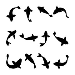 Koi Fish Silhouette