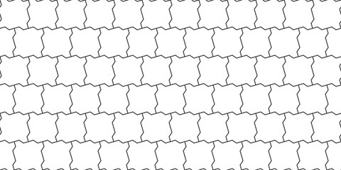2x2 Zig zag shape paving blocks design. Seamless square brick pattern in vector no.10