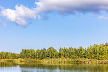 Lake at a beautiful summer day