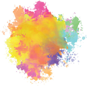 watercolor stains colorful