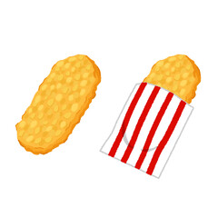 ハッシュドポテトのイラスト