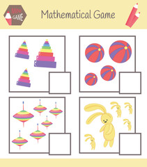 Workbook on mathematics for preschool education. Puzzles for children. Learn to count. Solve examples