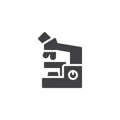 Lab microscope vector icon