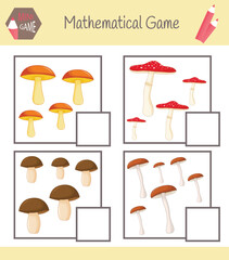 Workbook on mathematics for preschool education. Puzzles for children. Learn to count. Solve examples