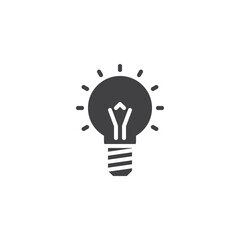Idea lamp vector icon