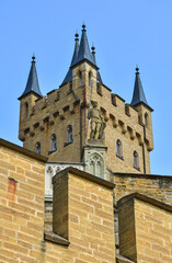 Fototapeta na wymiar Tower of the Burg Hohenzollern in Germany