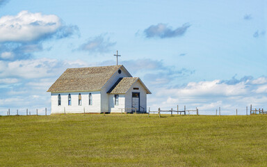 Countryside landscape of 1880 town in South Dakota